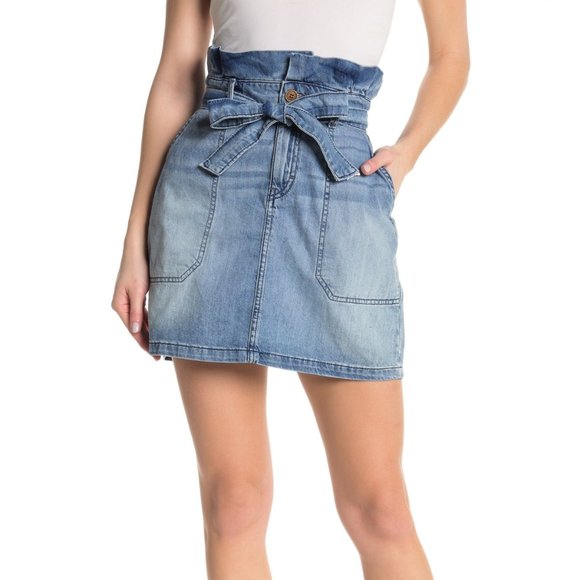 Free People Splendor in the Grass Denim Skirt - Picture 3 of 5